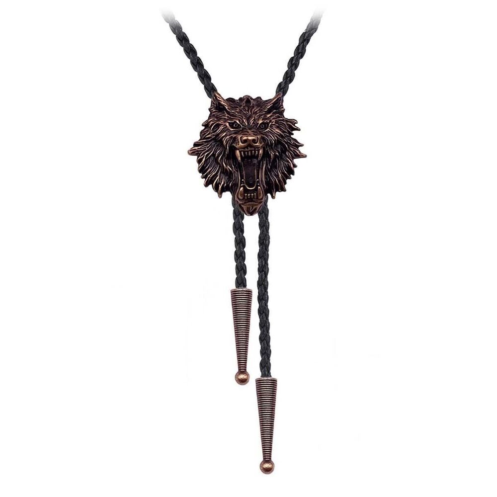 6007 BRBAM Norse Viking Style Bolo Tie Vintage 3D Pendant Western Cowboy